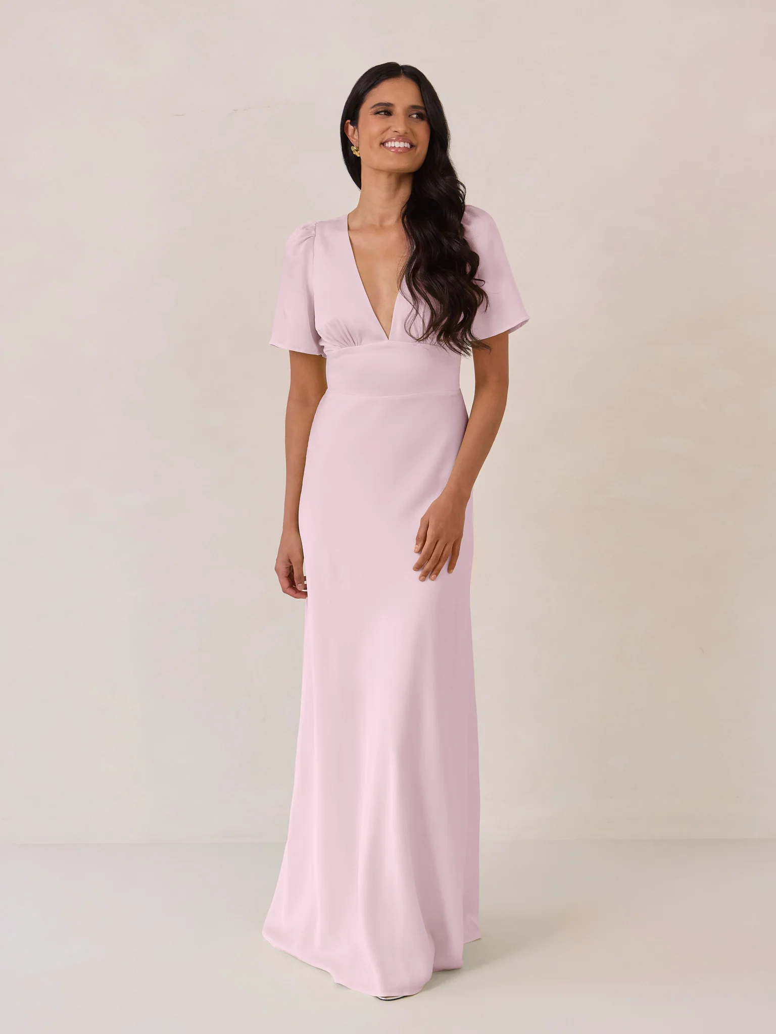 Powder Pink Satin Swatch - Image 5